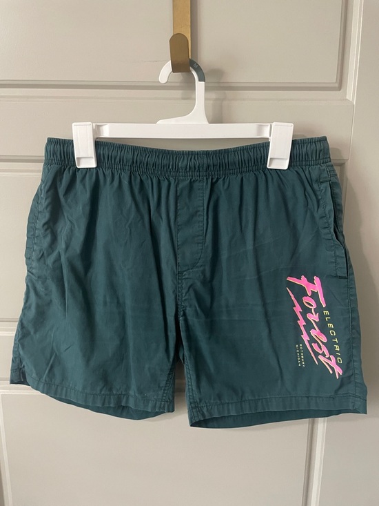 electric forest Other - Electric Forest Official Merch Men’s Dark Green Board Shorts Medium Pockets